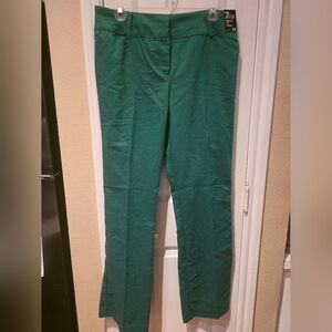 Green Dress Straight Leg Size 10 Pants